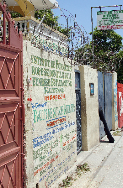 a school in Haiti