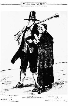 Puritan farmer and wife