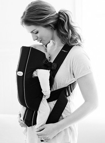 Carrying a child on one's front